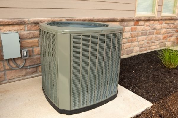 Home air conditioning unit outside